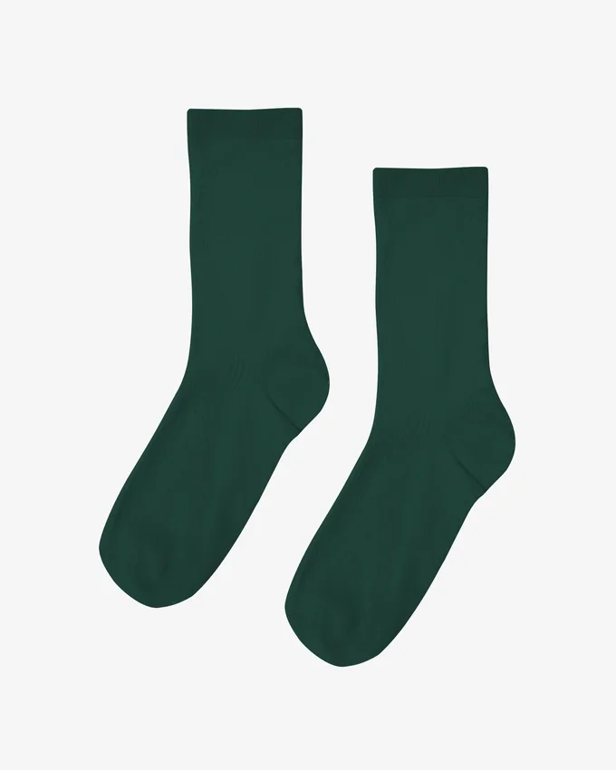 Calcetines Classic Organic para mujer - Verde esmeralda