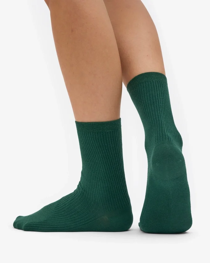 Calcetines Classic Organic para mujer - Verde esmeralda
