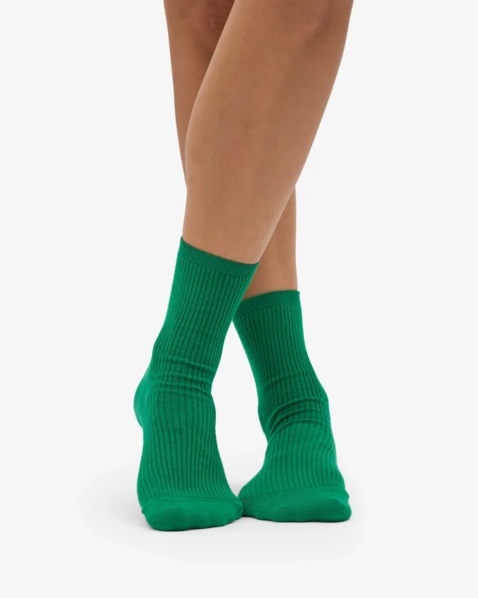 Calcetines Classic Organic para mujer - Verde Kelly