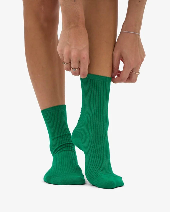 Calcetines Classic Organic para mujer - Verde Kelly