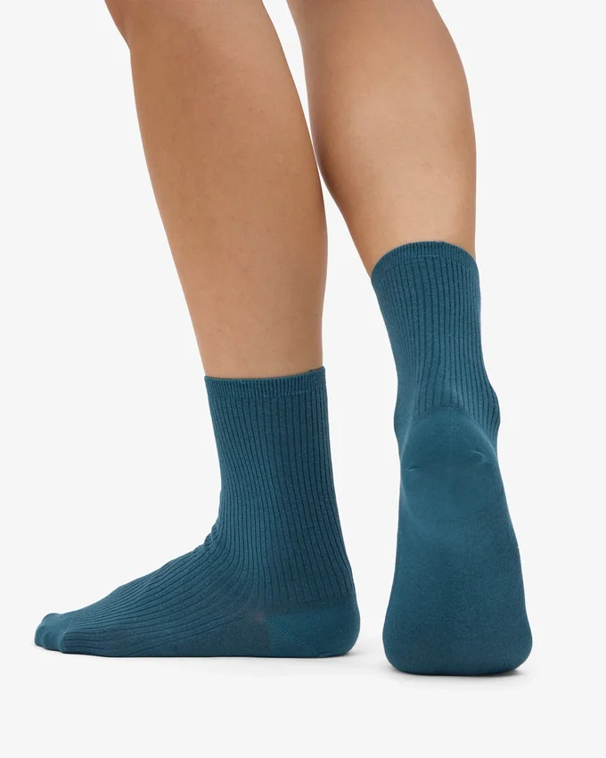 Calcetines Classic Organic para mujer - Verde océano