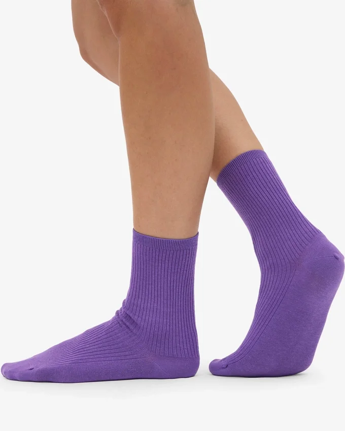 Calcetines Classic Organic para mujer - Violeta ultravioleta