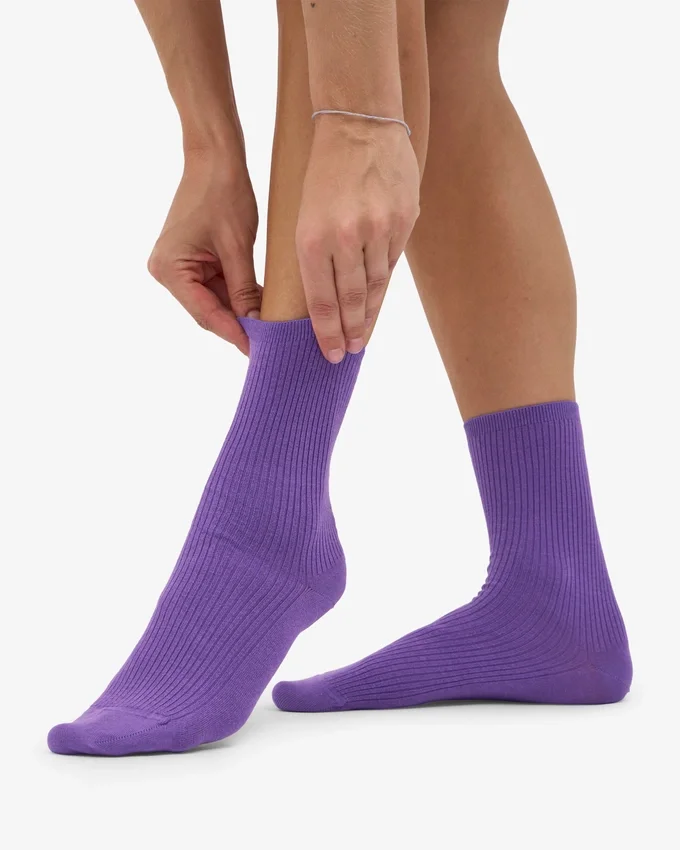 Calcetines Classic Organic para mujer - Violeta ultravioleta