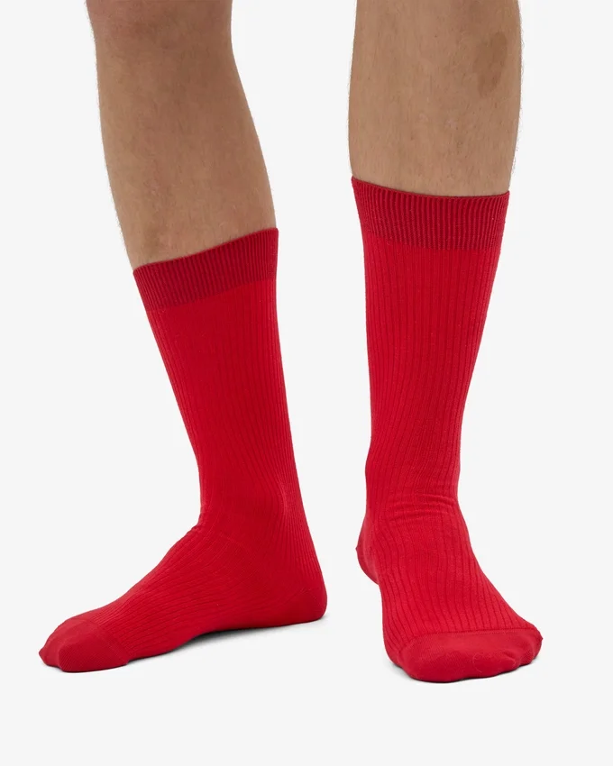 Calcetines Classic Organic - Rojo escarlata