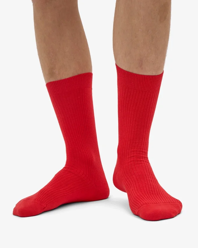 Calcetines Classic Organic - Rojo mandarina