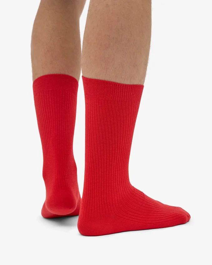 Calcetines Classic Organic - Rojo mandarina