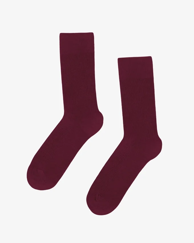 Calcetines Classic Organic - Rojo sangre