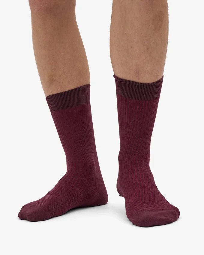 Calcetines Classic Organic - Rojo sangre