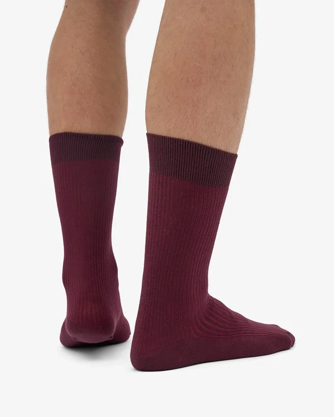 Calcetines Classic Organic - Rojo sangre