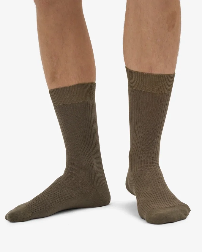 Calcetines Classic Organic - Verde oliva apagado