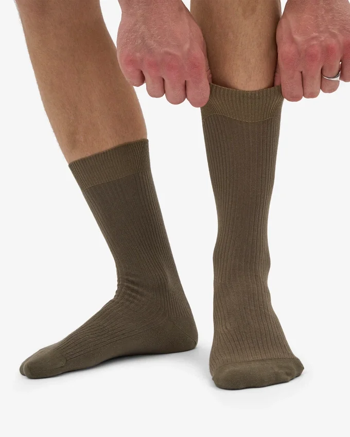 Calcetines Classic Organic - Verde oliva apagado