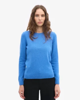 Calcetines clásicos de lana merino para mujer – Azul Pacífico