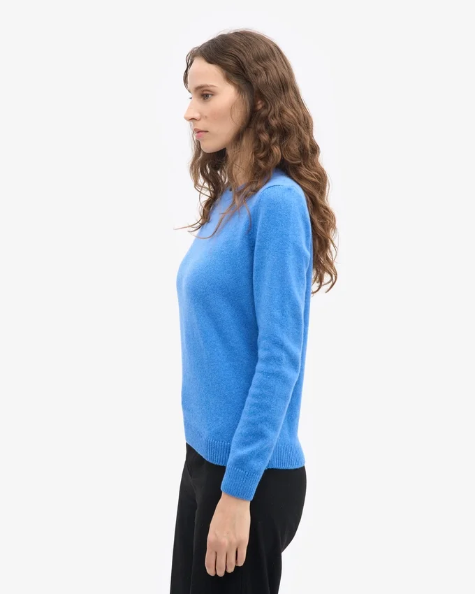 Calcetines clásicos de lana merino para mujer - Azul Pacífico