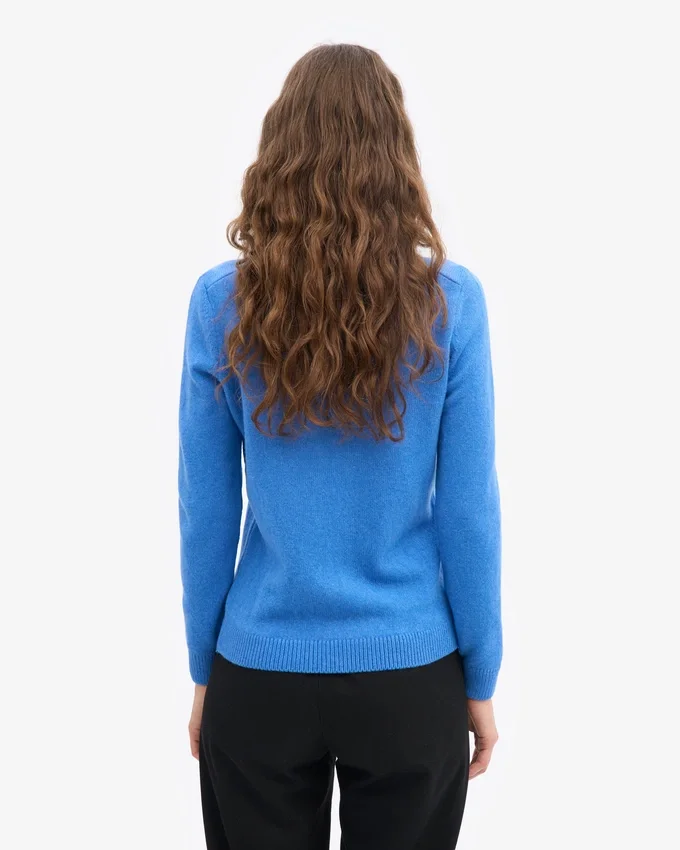 Calcetines clásicos de lana merino para mujer - Azul Pacífico
