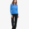 Calcetines clásicos de lana merino para mujer - Azul Pacífico
