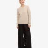 Calcetines clásicos de lana merino para mujer - Blanco marfil