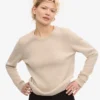 Calcetines clásicos de lana merino para mujer - Blanco marfil
