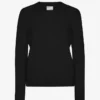 Calcetines clásicos de lana merino para mujer - Negro intenso