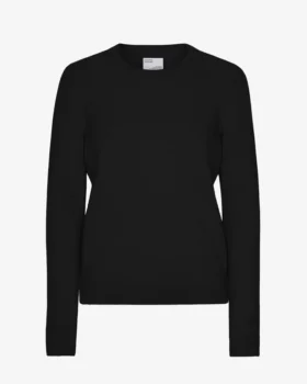 Calcetines clásicos de lana merino para mujer - Negro intenso