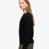 Calcetines clásicos de lana merino para mujer - Negro intenso