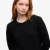 Calcetines clásicos de lana merino para mujer - Negro intenso