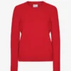 Calcetines clásicos de lana merino para mujer - Rojo escarlata