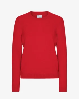Calcetines clásicos de lana merino para mujer - Rojo escarlata