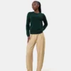 Calcetines clásicos de lana merino para mujer - Rojo escarlata