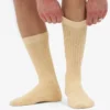 Calcetines de mezcla de lana merino - Amarillo suave