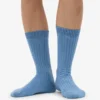 Calcetines de mezcla de lana merino - Azul mar