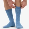 Calcetines de mezcla de lana merino - Azul mar