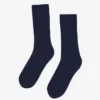 Calcetines de mezcla de lana merino - Azul marino