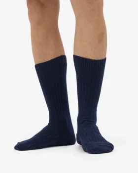 Calcetines de mezcla de lana merino – Azul marino