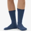 Calcetines de mezcla de lana merino - Azul petróleo