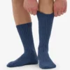 Calcetines de mezcla de lana merino - Azul petróleo