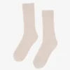 Calcetines de mezcla de lana merino - Blanco marfil