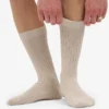 Calcetines de mezcla de lana merino - Blanco marfil