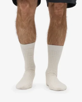 Calcetines de mezcla de lana merino – Blanco óptico