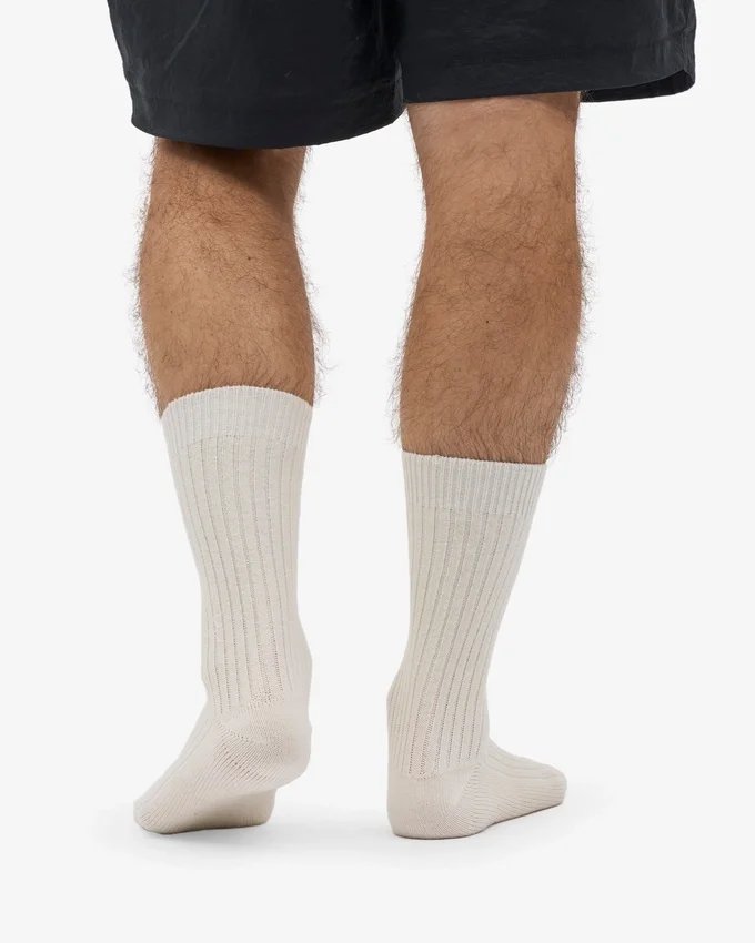 Calcetines de mezcla de lana merino - Blanco óptico