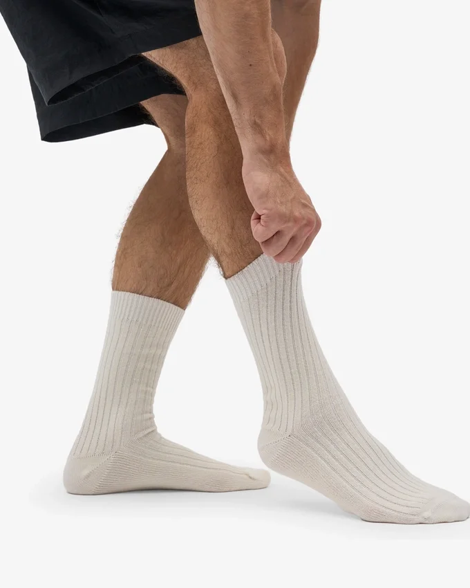 Calcetines de mezcla de lana merino - Blanco óptico