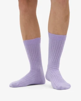 Calcetines de mezcla de lana merino – Lavanda suave