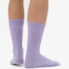 Calcetines de mezcla de lana merino - Lavanda suave
