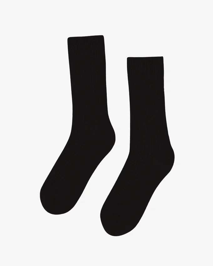 Calcetines de mezcla de lana merino - Negro intenso