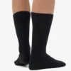 Calcetines de mezcla de lana merino - Negro intenso
