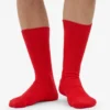 Calcetines de mezcla de lana merino - Rojo mandarina