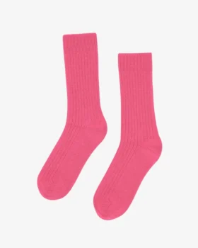 Calcetines de mezcla de lana merino - Rosa chicle