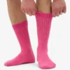 Calcetines de mezcla de lana merino - Rosa chicle