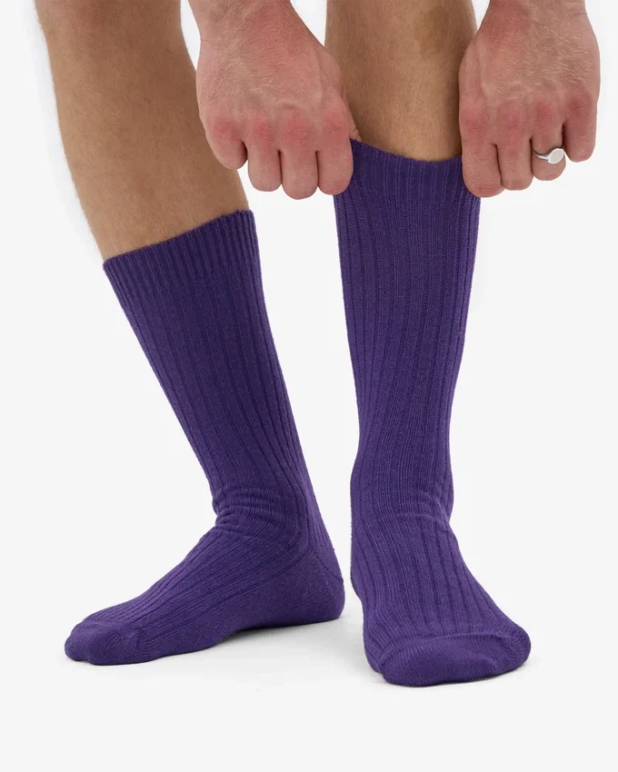 Calcetines de mezcla de lana merino - Ultravioleta
