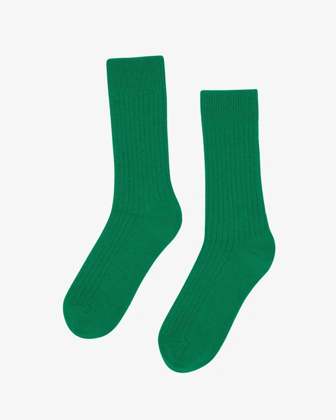 Calcetines de mezcla de lana merino - Verde Kelly