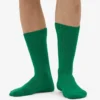 Calcetines de mezcla de lana merino - Verde Kelly